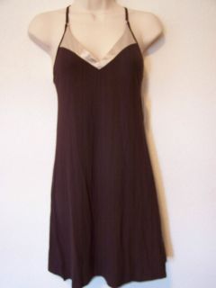 CALVIN KLEIN Short Modal Blend Gown V Neck Convertible Straps S or L 