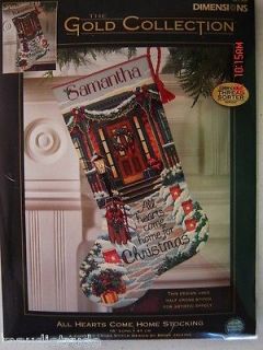 GOLD COLLECTION CROSS STITCH KIT ALL HEARTS COME HOME FOR CHRISTMAS 