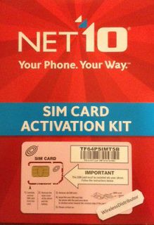 net 10 card in SIM Cards
