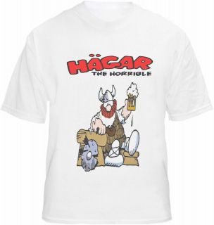 Hagar the Horrible T shirt Cartoon Viking Beer Stag