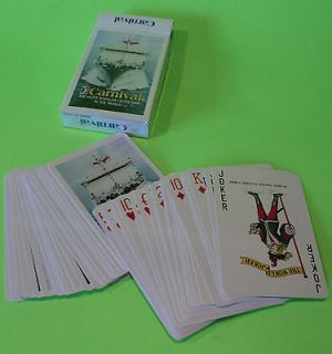 DECK OF CARNIVAL CRUISE LINES PLAYING CARDS~EUC~52 CARDS PLUS 2 JOKERS 