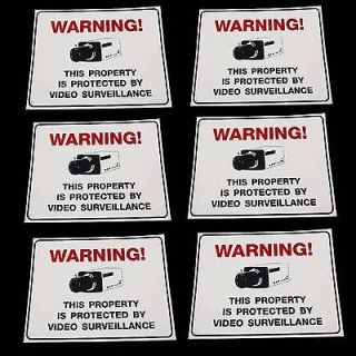   CCTV SECURITY VIDEO CAMERAS IN USE SYSTEM WARNING YARD SIGNS