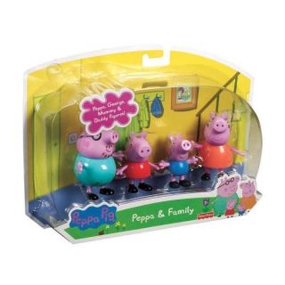 Fisher Price PEPPA PIG 4 Pack Family Figures~George Mummy & Daddy~New 