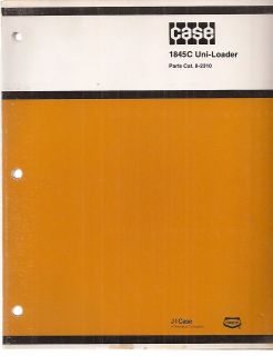 Case 1845C Uni Loader Skid Steer Loader Parts Manual