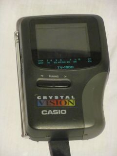Casio Crystal vision 3 LCD Television Model # TV 1800B NO POWER CORD