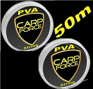 CARP FORCE PVA STRING 50M DISPENSER FAST DISSOLVING 50 METRES CARP PVA 