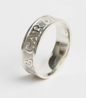   10k White Gold Irish Handcrafted Mo Anam Cara My Soulmate celtic ring