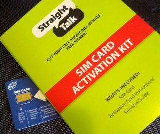 STRAIGHT TALK Micro SIM Card for GSM Smart Iphone 4 & 4S   AT&T 