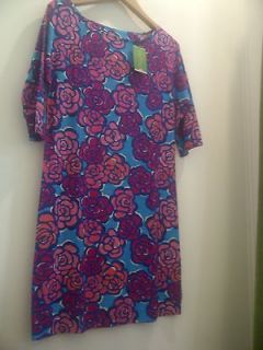Lilly Pulitzer Cassie Dress in Cyan Blue Rose Water   Fall 2012   NWT