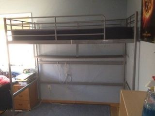 IKEA Metal Kids Loft bed frame & Book Shelf, & Ladder USED (Local Pick 