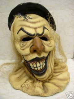 SCARY CROW Collectible Mask Evil Scarecrow Display Latex Halloween 