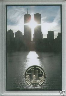 The World Trade Center New York USA Twin Towers 9/11 911 Memorial Coin 