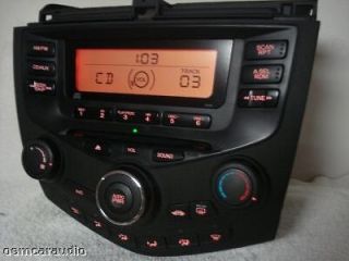 03 04 05 06 07 HONDA Accord Radio Stereo CD Player 2AA1 Climate Temp 