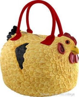   * RUBBER CHICKEN Handbag Tote Bag PURSE Rooster Hen Henbag Pocketbook
