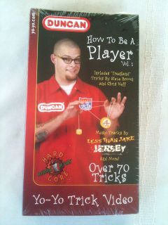 Duncan Yo Yo How To Be A Player Vol1 VHS   NEW & SEALED   Over 70 