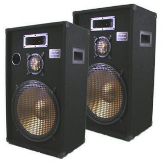 Studio Professional DJ Home Speakers New 15 3 Way Pair PPB15