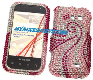   Transform M920 Pink Rhinestones Glitter Crystal Bling Phone Case Cover