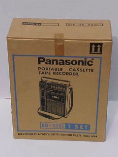   PANASONIC PORTABLE CASSETTE TAPE RECORDER Model RQ 320S MINT IN BOX