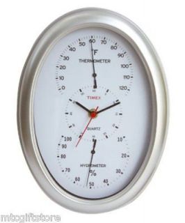 Timex Patio Thermometer, Hygrometer and Clock 98100 NIB
