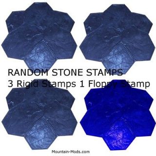   Stone Decorative Concrete Cement Imprint Texture Stamp Mat set New