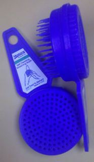 New Blue Self Cleaning Brush Cat Dog Horse puppy kitten Hair clean Pet 