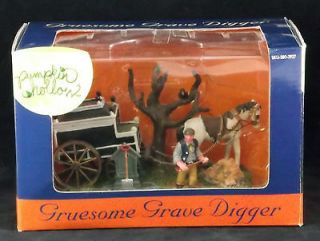 Lemax Pumpkin Hollow Collection Table Accent Gruesome Grave Digger SKU 