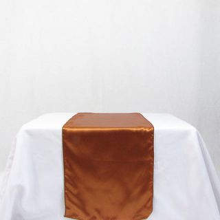 10 copper satin table runners wedding decor bridal sash