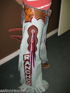 New Custom Made Rodeo Sponsorship Bullriding Chaps