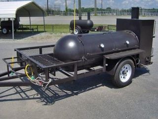   rib box on trailer w gas starter big barrel concession GRILL 10