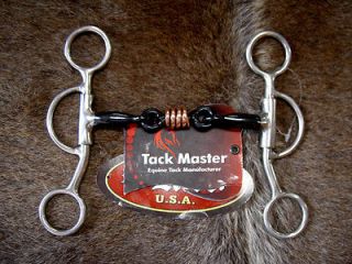   Stainless Steel Horse Dog Bone 5 Mouth Bit Loose cheeks Snaffle Tack