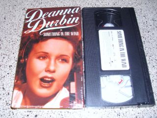 Something In The Wind VHS OOP Deanna Durbin CLASSIC