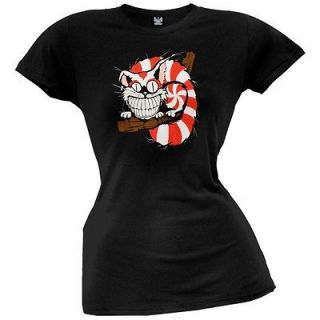 Alice In Wonderland   Cheshire Cat Juniors T Shirt