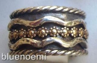 Spinner ring gold MEDITATION Israeli jewellery Bijoux celtique 