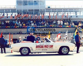 1969 INDY 500 CHEV CAMARO CONVERTIBLE SS PACE CAR PHOTO