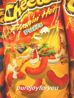 Cheetos FLAMIN HOT CHEESE PUFFS Snack BIG BAG*Frito Lay