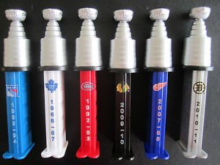   2012 Canadian only Release Stanley Cup NHL Hockey Pez set of 6 MOC