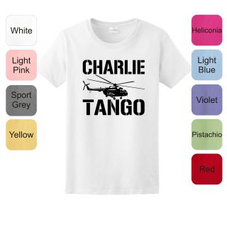 Charlie Tango LADIES T Shirt 50 Fifty Shades of Grey Gray Book 