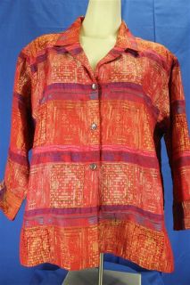 Chicos Design Size 3 Large 16 18 Indian Moroccan Inspired Beaded 