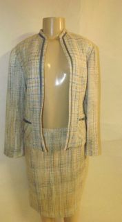 BRAND NEW JESSICA HOWARD BRAND TWEED ACRYLIC SKIRT SUIT FULLY LINED 