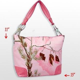 LICENSED REAL TREE PINK CAMO CAMOUFLAGE WESTERN TOTE HOBO PURSE 