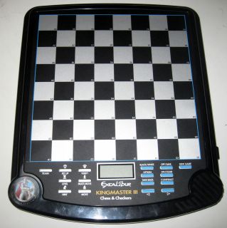 EXCALIBUR KINGMASTER II MODEL# 911E 3 CHESS CHECKERS GAME BOARD ONLY