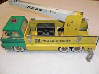 Vintage Hard to Find Structo Power & Light Truck w/Cherry Picker