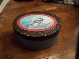 Shaker Style New England Wooden Box Oval Hand Made