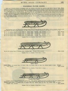 1924 Flexible Flyer Kalamazoo Snow Sleds Racer ad