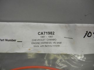 1967 CHEVROLET CAMARO ENGINE WIRING HARNESS W/ SMALL BLOCK AND 