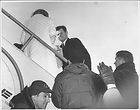 1964 Kennedy Sen. Ted Leaving Hospital and Plane to Florida Huge #3 