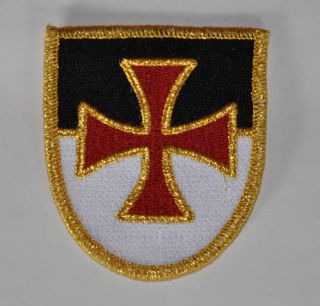Knights Templar Cross Embroidered Patch