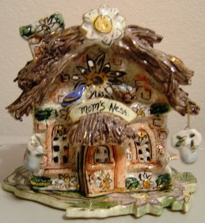 BLUE SKY CLAYWORKS MOMS NEST TEALIGHT CANDLE HOUSE by Heather 