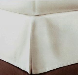 Charter Club Damask Solid 500T White Queen Bedskirt