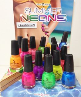 China Glaze   *NEW* SUMMER NEONS 1083 1094  PICK YR FAVORITE COLOR 